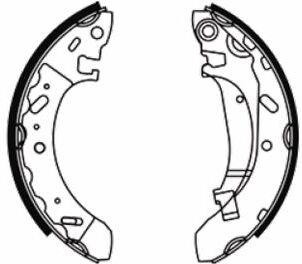 A.B.S. Bremsbackensatz 40716