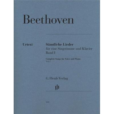 Ludwig van Beethoven - Sämtliche Lieder und Gesänge mit Klavier, Band I -