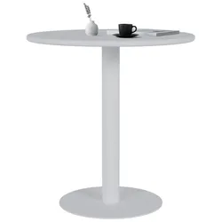CLP Bistrotisch rund 70 cm Jarla, Küchentisch mit MDF-Tischplatte und Metallgestell für zwei Personen, Esstisch für Bistro und Gastronomie