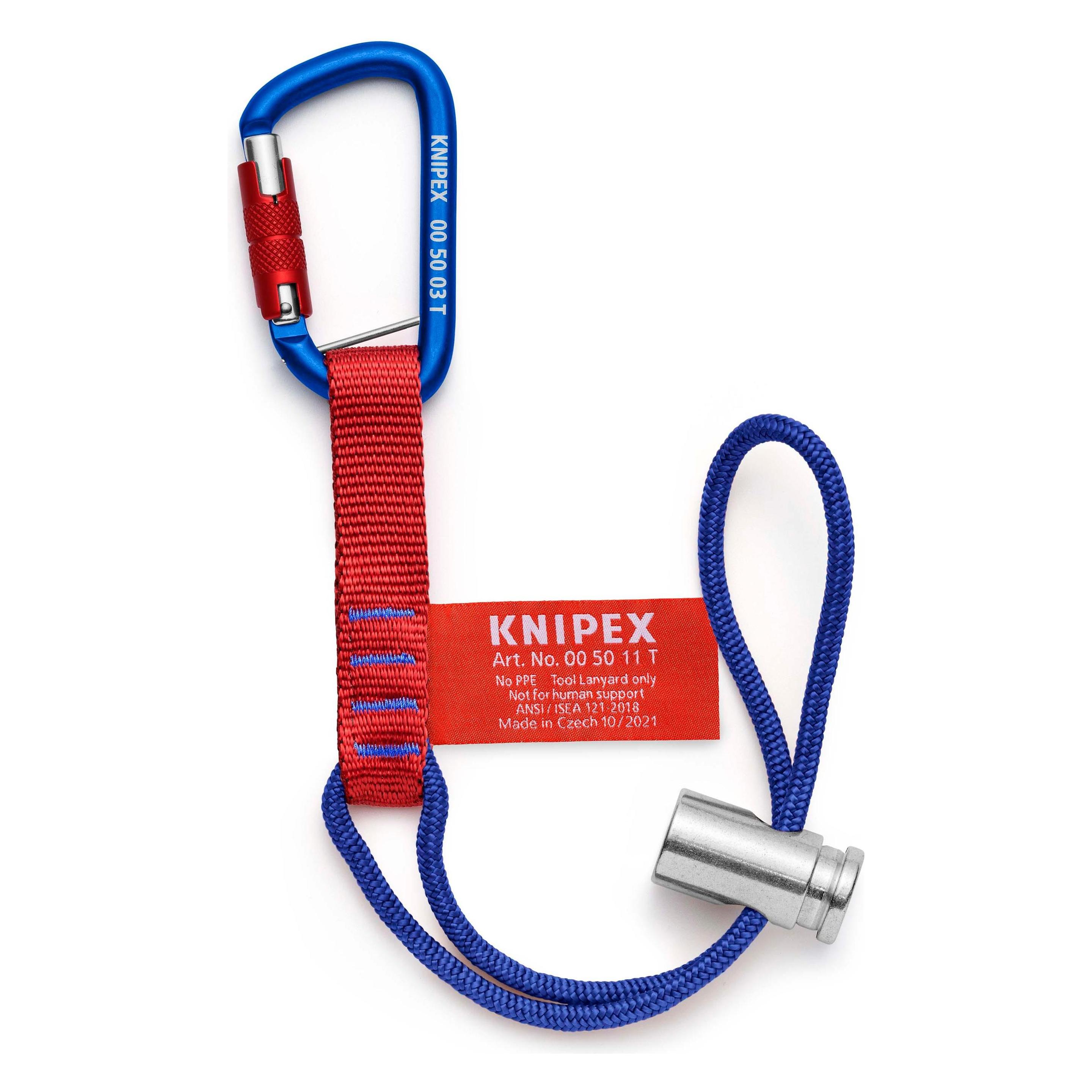 Knipex Adapterschl. 6kg + Mat.-Karabiner (00 50 13 T BK)