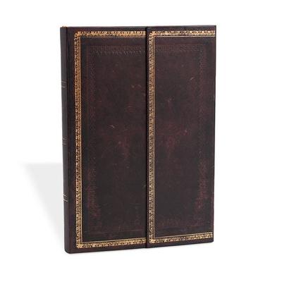 Hardcover Notizbuch Schwarzes Marokkoleder Flexi, Mini, Liniert, Gebundene Ausgabe von Paperblanks, Paperblanks, 978-1-55156-840-9