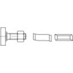 Alstertaler Schrauben & Präzisionsteile 161485 Hammerkopfschraube M16 100 mm Stahl galvanisch verzinkt 25 St.