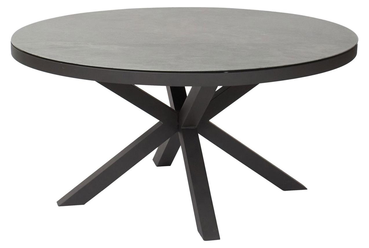 Gartentisch Burundi Balkontisch Bistrotisch Ø150x75cm rund Anthrazit