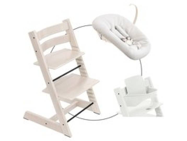Bundle Treppenhochstuhl inklusive Newbornset Vanilla White & Babyset