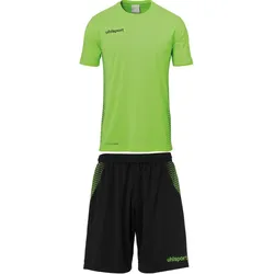 uhlsport Score Kit Set Trikot + Shorts fluo grün/schwarz XXL