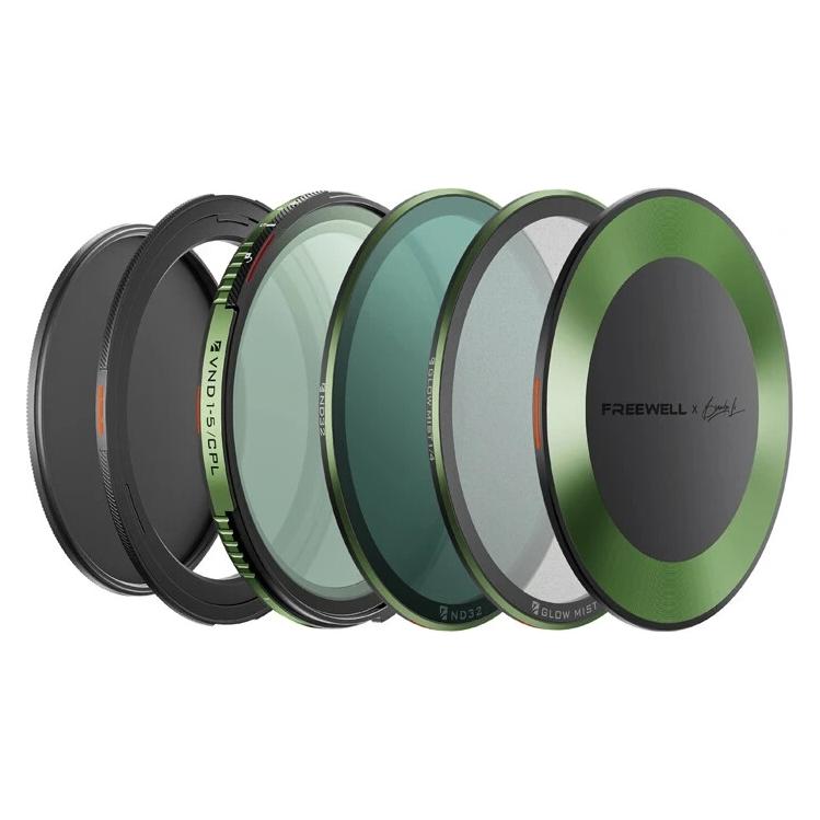 Freewell ND/CPL-Filter-Set mit variabler Dichte von Brandon Li, 77 mm (77 mm, ND Filter, Polarisationsfilter) (FW-BL77-GMVNDKIT)