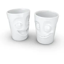 FIFTYEIGHT 350ml Becher - Witzig Lecker weiß