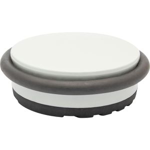 Wagner-System Türstopper BIG DISK, Gummi / Metall, für den Boden, rutschfest, grau, 3 x 9,8cm