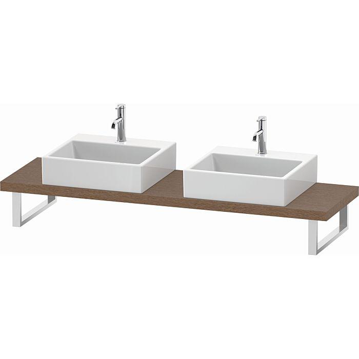 Duravit L-Cube Konsole LC101C01111 Stärke 4.5 cm, eiche kaschmir, für Aufsatzbecken, variabel