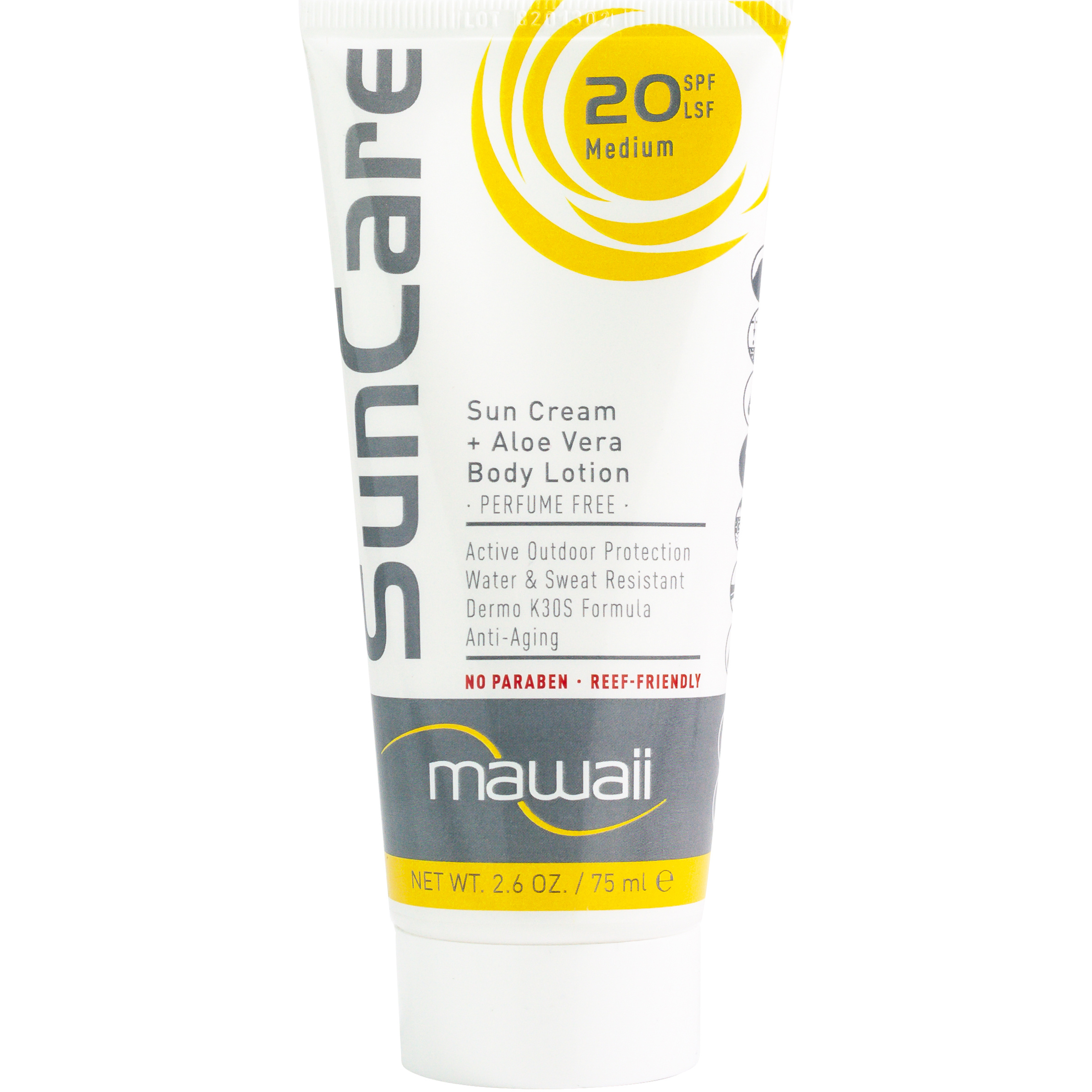 Mawaii Sun Care Medium SPF 20 Sonnencreme Sonnencreme & Lippenpflege weiss Größe 75ML