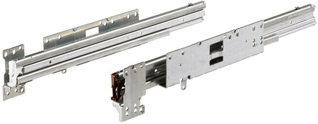 Hettich Quadro Duplex 70 9078717, guide de tiroir bureau pour corps, galvanisé (9078717)