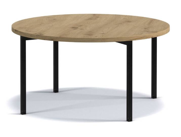 KONSIMO® Couchtisch Couchtisch GERIS, Loft-Stil, mit Metallfüßen, industrieller Stil