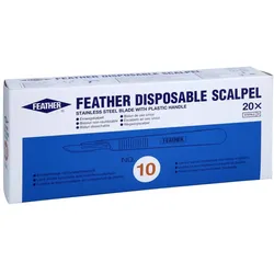 Skalpell Einmal Figur 10 Feather 20 St