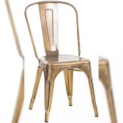 CLP Stapelstuhl Benedikt Metall HBT: 89x44x48 cm gold