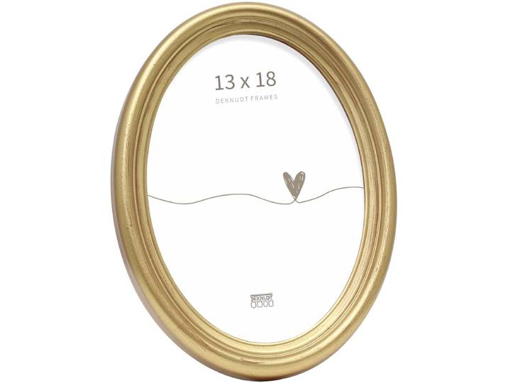 Deknudt Frames fotolijst S100A3 - goud - ovaal - 13x18 cm
