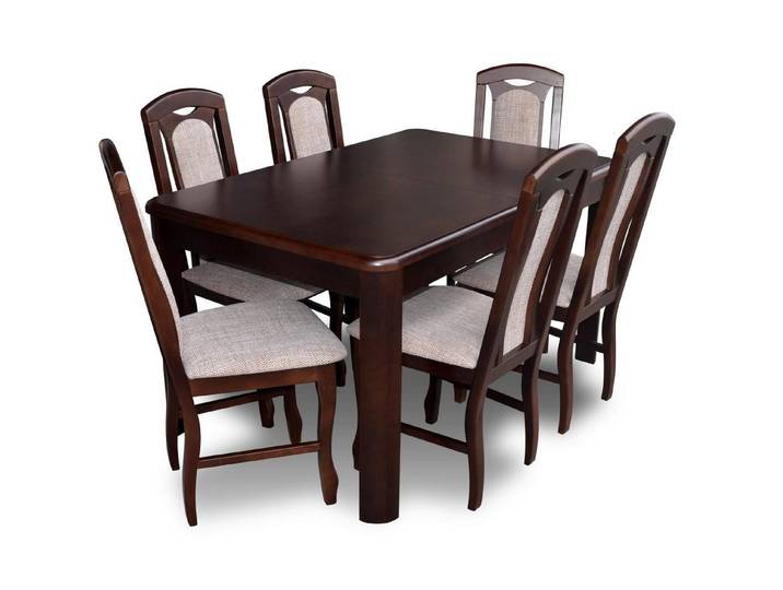 JVmoebel Essgruppe Holz Tischgarnitur in klassischem Design für Essbereich, Made in Europa