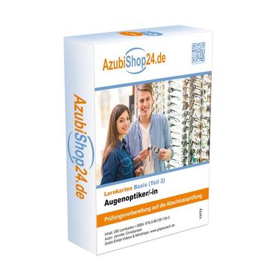 Augenoptiker Teil 2 Prüfungsvorbereitung Lernkarten, Nonbook von Jennifer Christiansen, Princoso, 978-3-96159-134-3