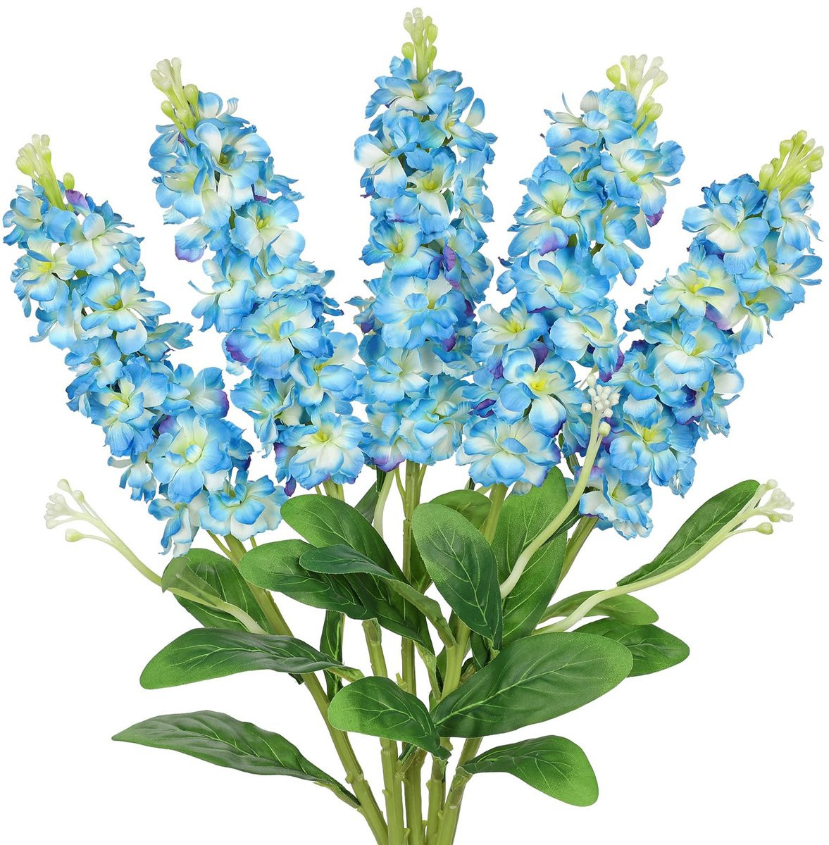 Dailygoods Kunstmatige Delphinium Bloemen met Lange Stengel