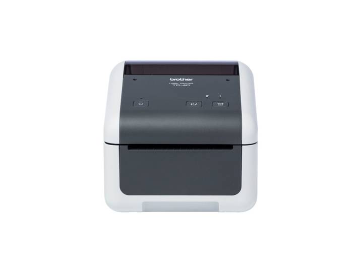 Brother TD-4215D, Thermique directe, 203 x 203 DPI, 127 mm/sec, Avec fil, Gris, Blanc