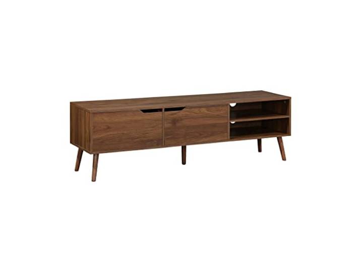 sweeek - TV-Möbel mit Nussbaumdekor, 2 Türen, 1 Regal, 160 cm - Nepal
