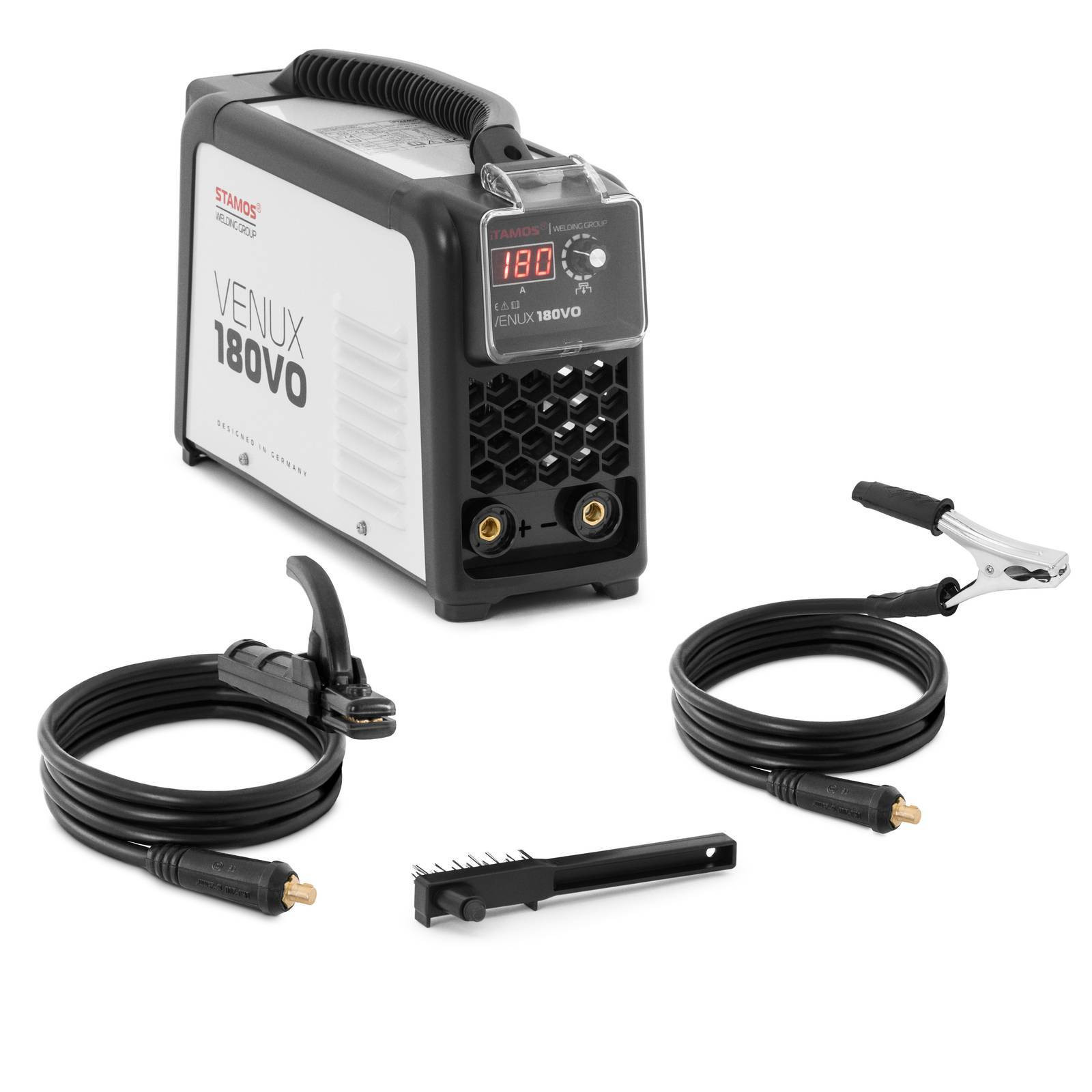 Stamos Germany lasapparaat met elektroden - 180 A - 60% duty cycle - IGBT - Anti-aanbakken - Hot Start - WIG LIFT - VRD