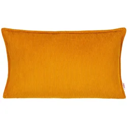 KISSENHÜLLE HYggelig No.1 kurkuma-gelb Cord-Samt 50/30 cm