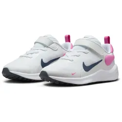 NIKE Revolution 7 Sneaker mit Klettverschluss Kinder 103 - white/midnight navy-playful pink 28.5