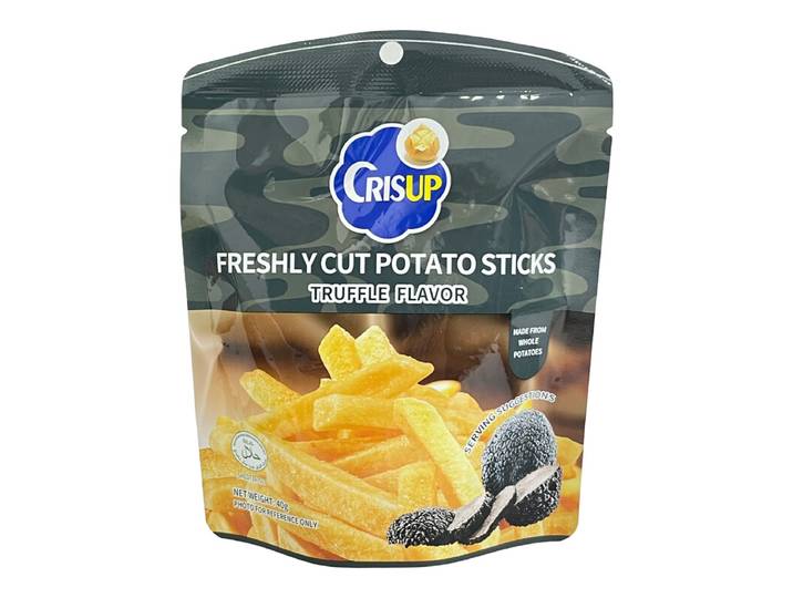CRISUP Bâtonnets de pomme de terre - Édition anglaise (saveur truffe noire) 40 g