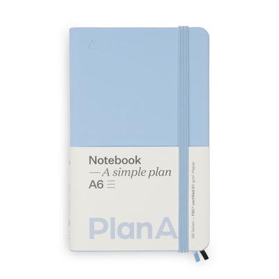 Notizbuch A6 Hardcover French Blue Liniert, 192 Seiten