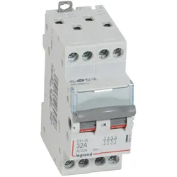 Legrand 406479 Lasttrennschalter DX3, 4-polig, 32A 400 VAC, Gebrauchskategorie AC-22A, 3TE