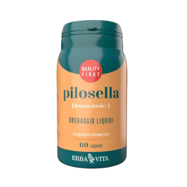 Erba Vita Monoplanta Pilosella Integratore Alimentare Depurativo 60 Capsule - Integratore Naturale per il Drenaggio dei Liquidi