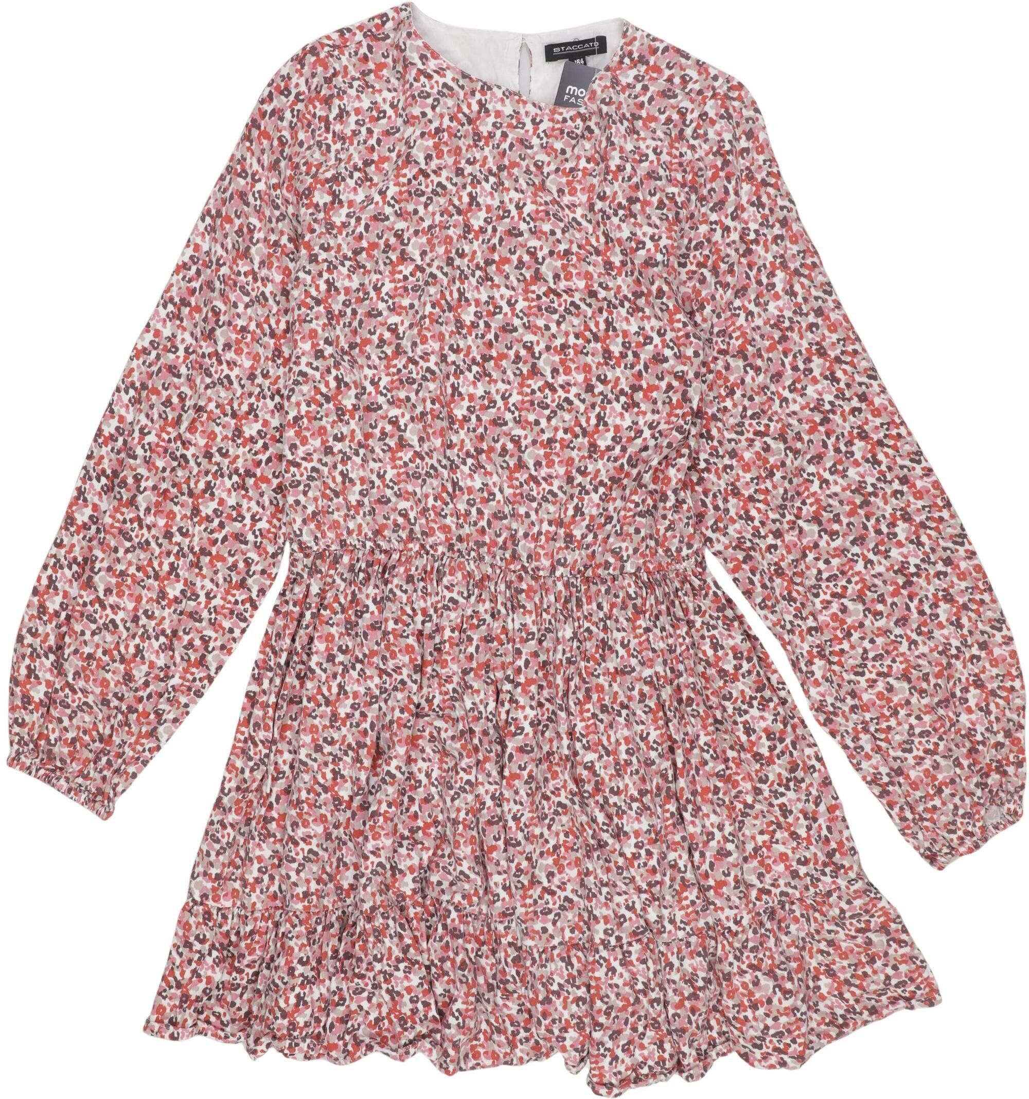 Staccato Mädchen Kleid, Mehrfarbig, Gr. EU 164, Baumwolle / Viskose - Second Hand
