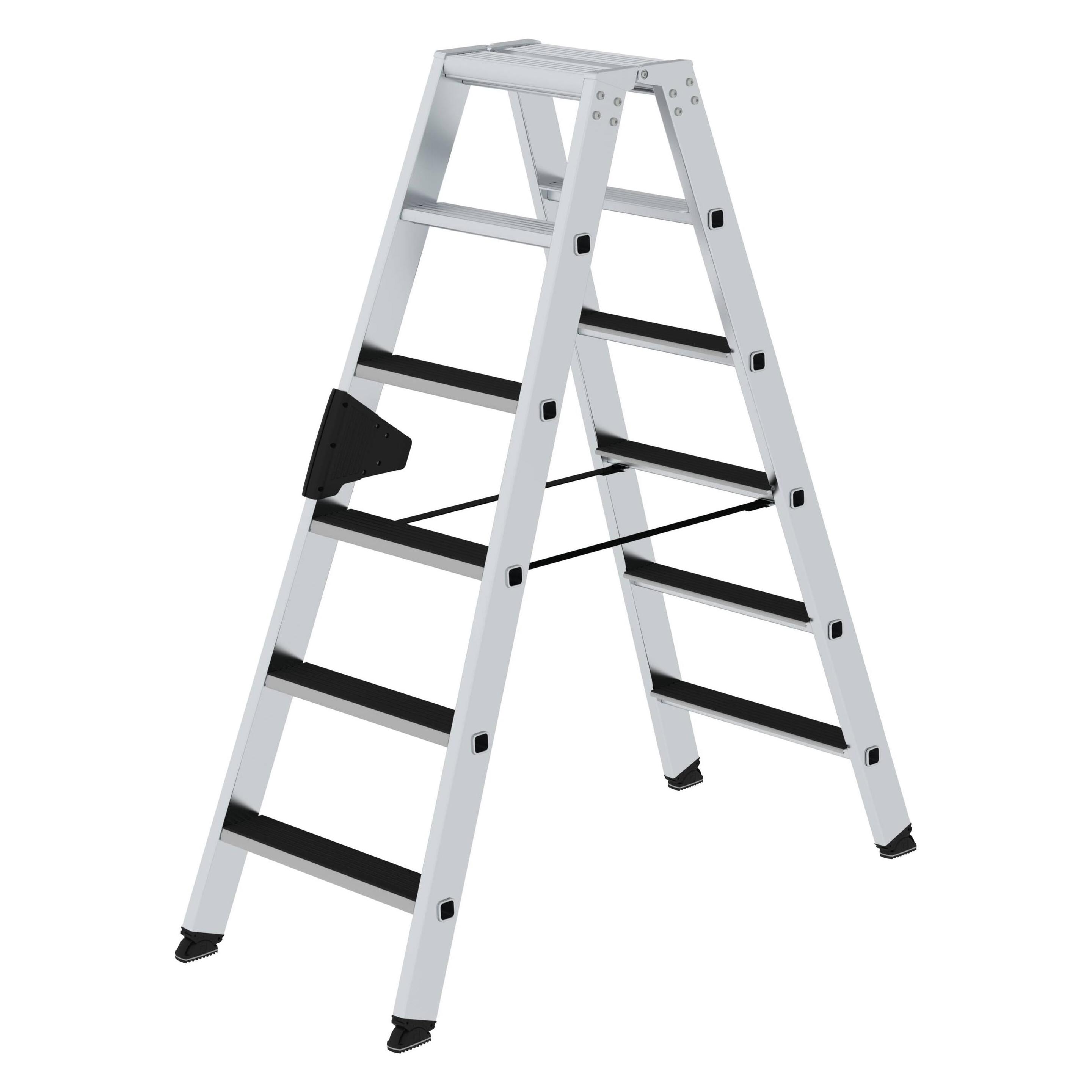 Munk Stufen-Stehleiter beidseitig begehbar mit clip-step 2x6 Stufen (Stehleiter) (041606)
