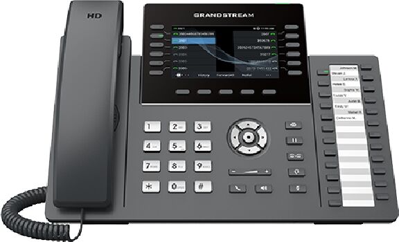 Grandstream GRP2636 Téléphone IP avec 12 lignes et module d'extension avec 24 touches pour gérer un grand nombre d'appels