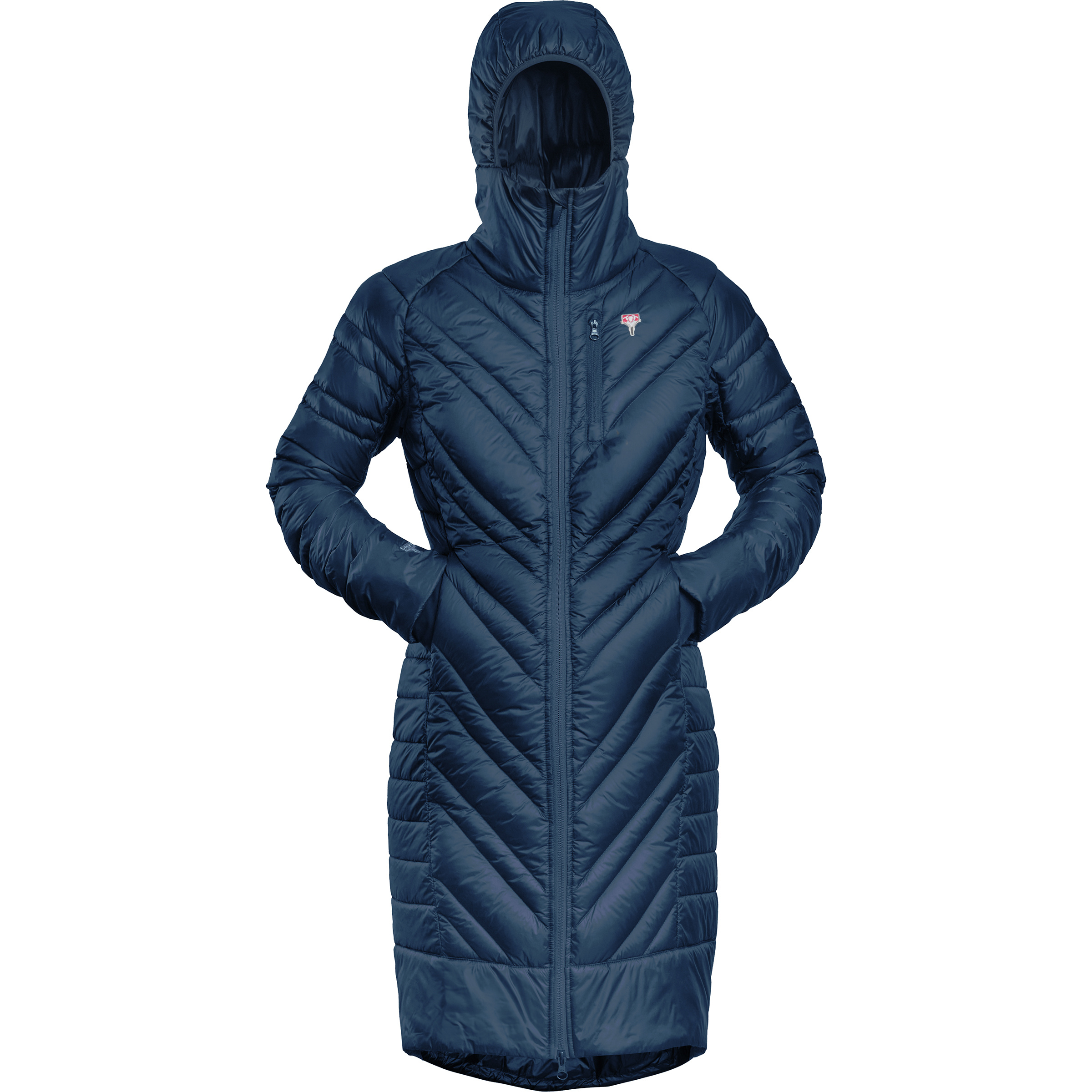 Grüezi Bag Faithful DownWool Mantel Damen Winterjacke blau Größe XS Lifestyle Klein verpackbar Wasserabweisend