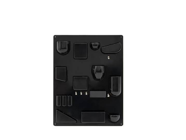 ZHYIHOUSA Badezimmer Organizer Aufbewahrungsregal for Wandhalter, Büros, Küchen, Organizer, Werkstätten, Badezimmer, Räume, Verschiedene Formen, Größen, Haken, Clips(Black)