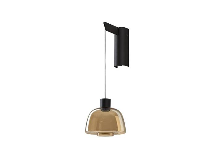 BOVER lampe murale DREP A/01 (Ambre miroir - Aluminium, fer, verre/polycarbonate)