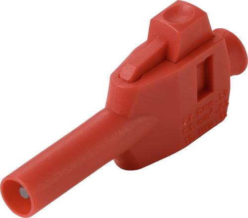 VOLTCRAFT MP-4 Laborstecker mit Klemmanschluss Stecker, gerade Stift-Ø: 4mm Rot Bulk
