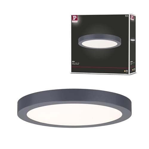 Paulmann LED-paneel Abia modern grijs 22 W warm wit 30 x 30 cm