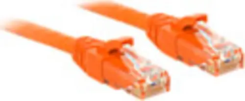 LINDY 48105 RJ45 Patchkabel CAT 6 U/UTP 0.30m Orange