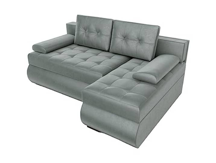 BROMARKT Ecksofa KASTELL 2 L-Form Schlafsofa Wohnlandschaft Links/Rechts Couch, Bettkasten,Schlaffunktion,viele Farbvarianten (Rechts, Monolith 85 – Grau, h80 x t141 x b200 cm)