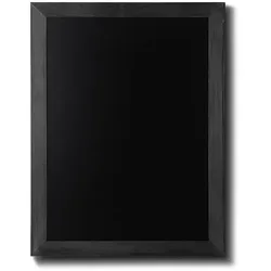 SHOWDOWN Displays Showdown Kreidetafel Natura mit flachem Rahmen - 50x60cm - Holz - Schwarz