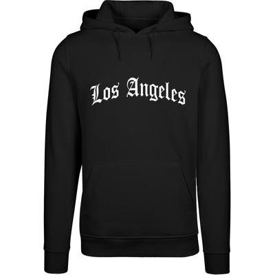Kapuzensweatshirt MISTERTEE "MisterTee Los Angeles Hoody", Damen, Gr. M, schwarz, 65% Baumwolle, 35% Polyester, unifarben, Rundhals, Sweatshirts