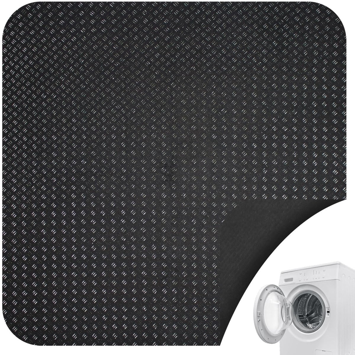Antislipmat voor wasmachine en droger, Siliconen, 60 x 60 cm