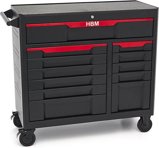 Schwarzer Werkzeugwagen Hochleistungs-12 laden 106 cm