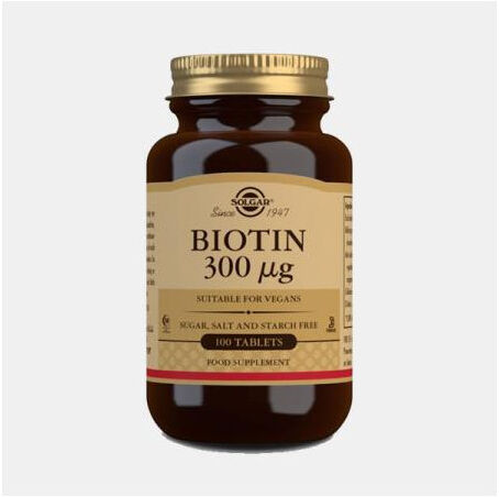 SOLGAR BIOTINA 300ug 100 CAPSULAS