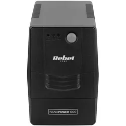 Rebel Unterbrechungsfreie Computerstromversorgung USV Modell Nanopower 1000 (offline 1000VA / 600W (1000 VA, 600 W, Line-Interaktiv USV), USV