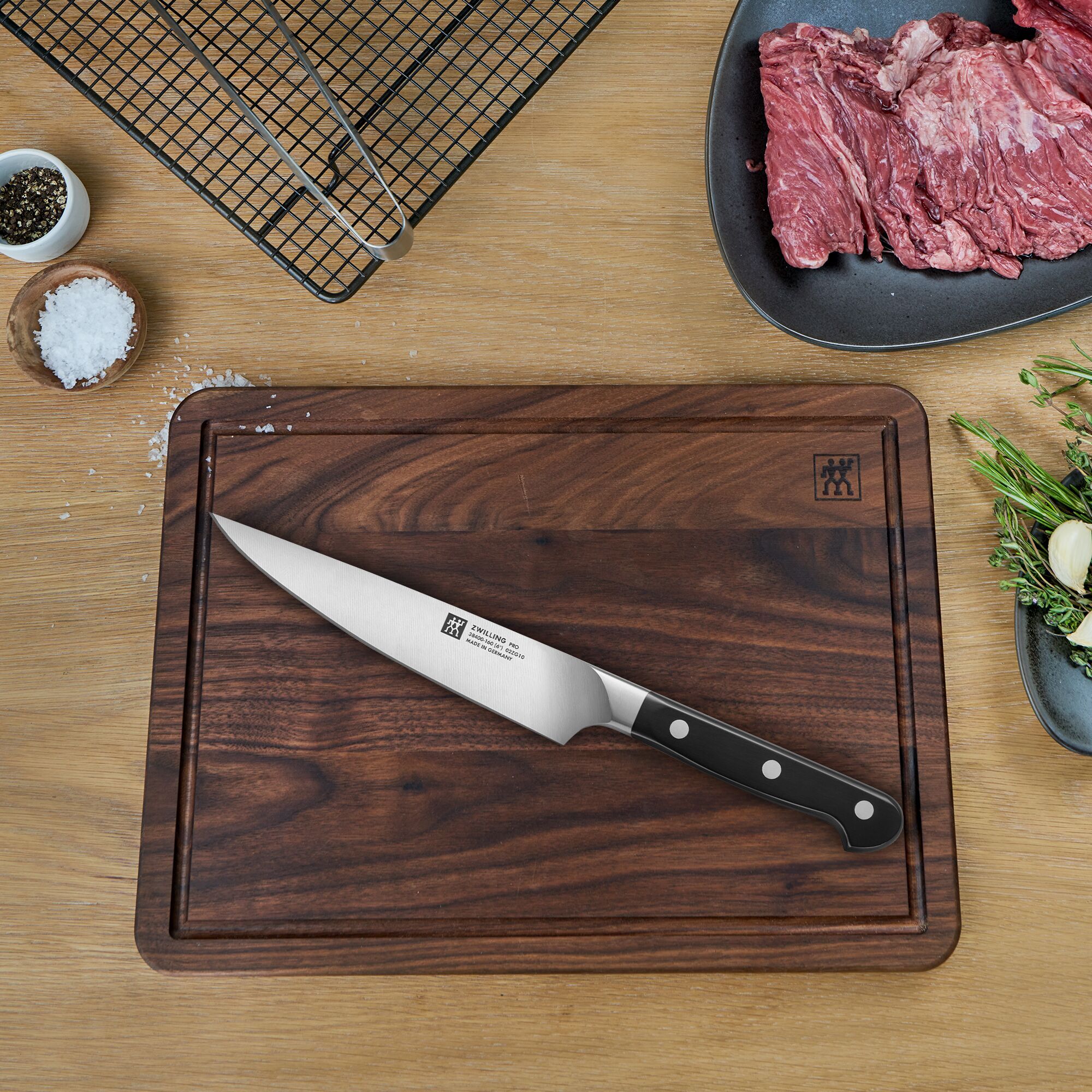 ZWILLING PRO - Vleesmes - Mes: 160mm zilver