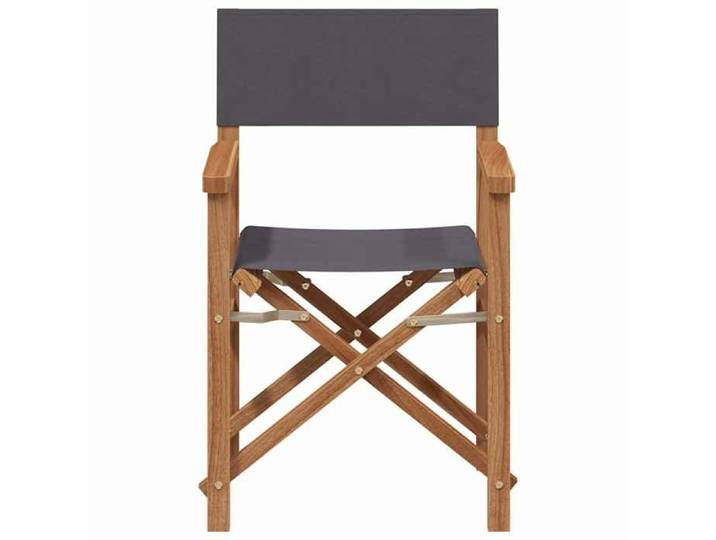 STAR SALE® Chaise de directeur pliante - Fauteuil(1 PC) - Gris 56x54x87 cm T3754