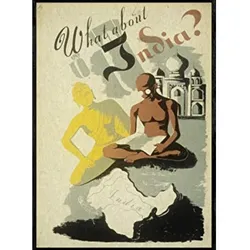 POSTER Ghandi Indien A3 Rahmenlos